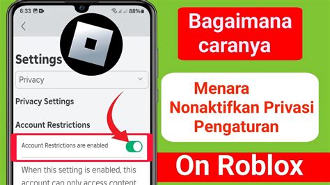 Pengaturan Privacy Roblox