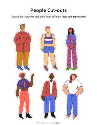 People Cut Out Template