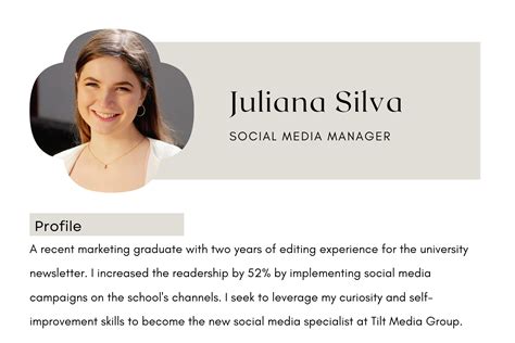 Personal Bio Template