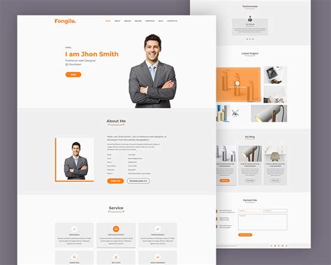 Personal Portfolio Website Templates