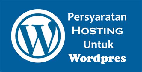 Persyaratan untuk Instalasi WordPress