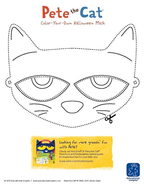 Pete The Cat Printable Mask