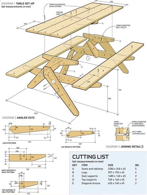 Picnic Table Template