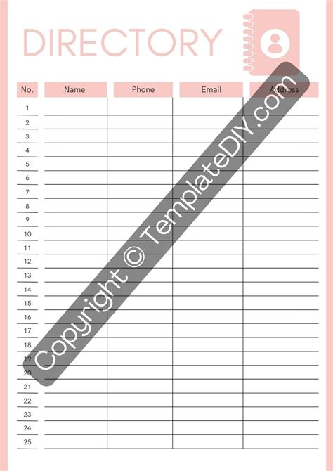 Picture Directory Template