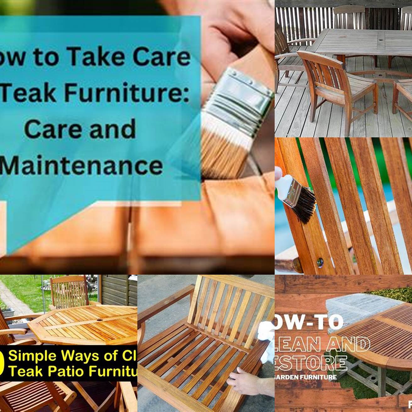 Pictures of Teak Furniture Maintenance