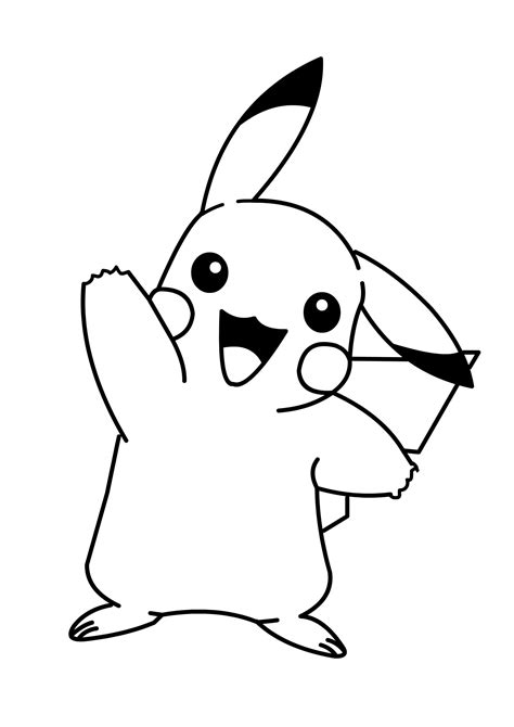 Pikachu Printable Pokemon Coloring Pages