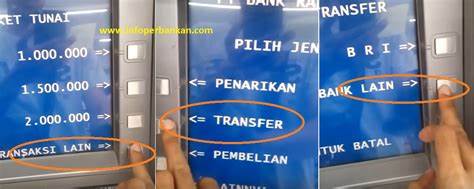 Pilih Menu Transfer ATM BRI