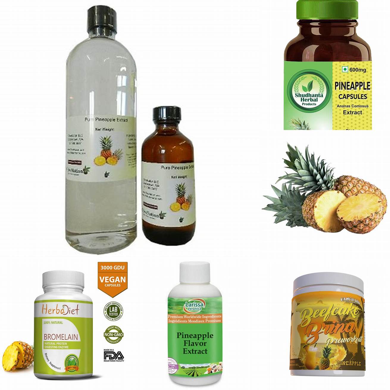 Pineapple Supplements Look for cat-friendly supplements that contain pineapple extract