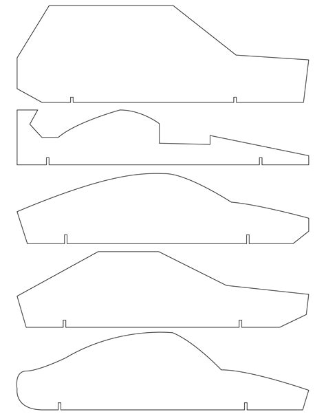 Pinewood Derby Cars Template