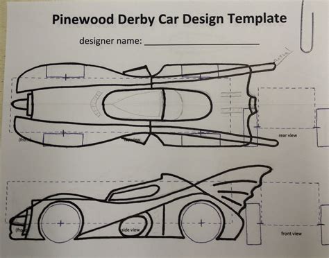 Pinewood Derby Cars Templates