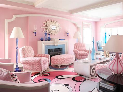 desain rumah warna pink