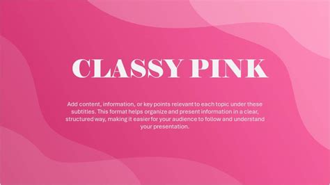 Pink Slideshow Template