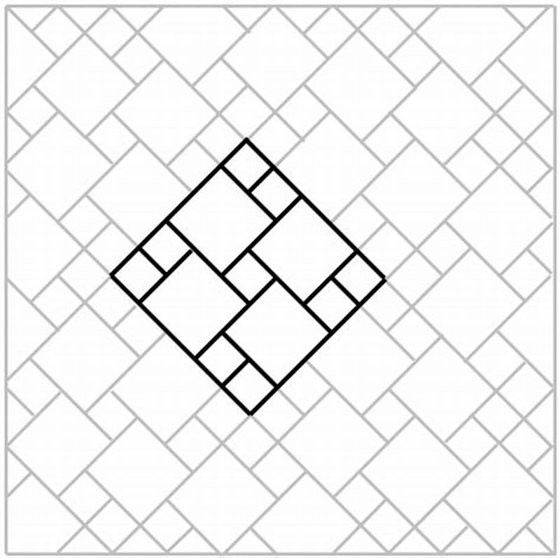 Pinwheel Tile Pattern Layout