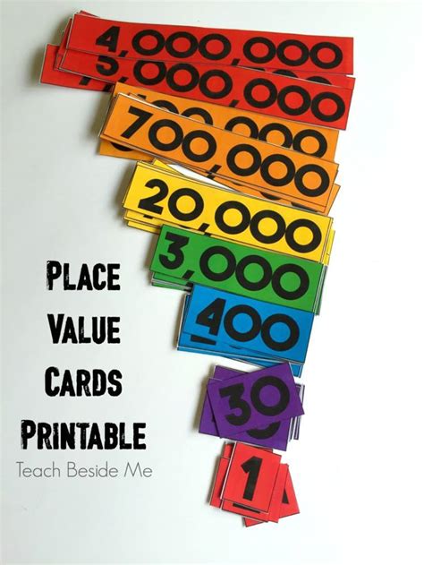 Place Value Cards Printable