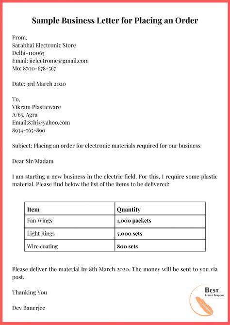 New business class letter 10 of format 915