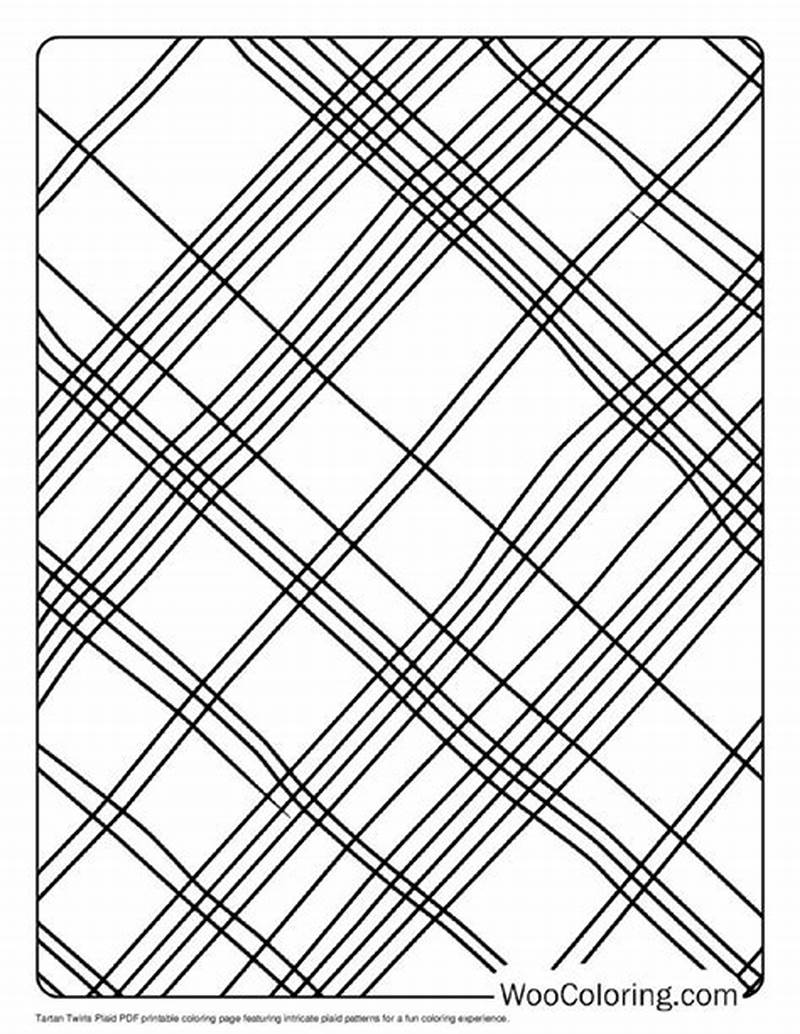 Plaid Coloring Pattern