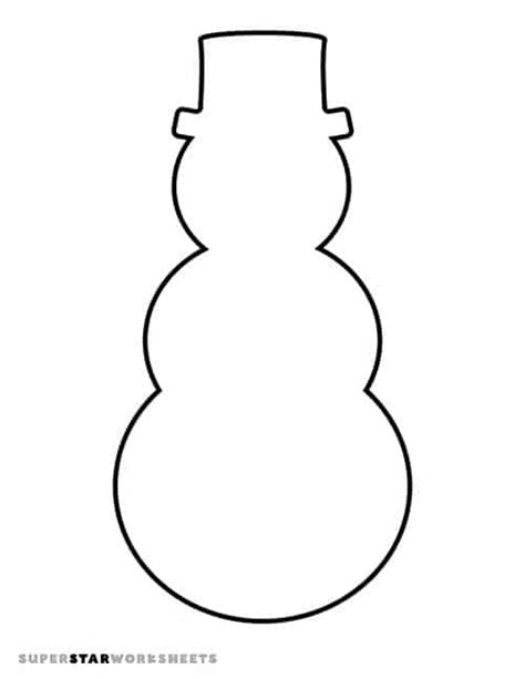Plain Snowman Template