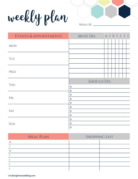 Planner Template Free