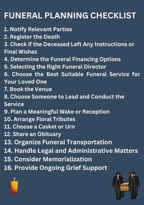 Planning A Funeral Service Template