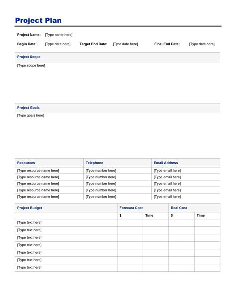 Planning Project Template