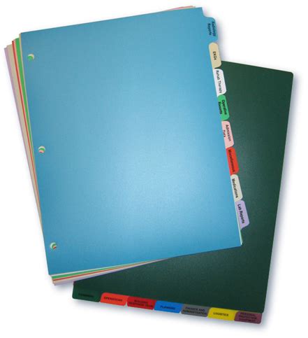 Plastic Medical Chart Dividers