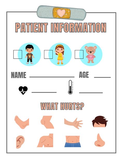 Play Printables Pretend Doctor Forms