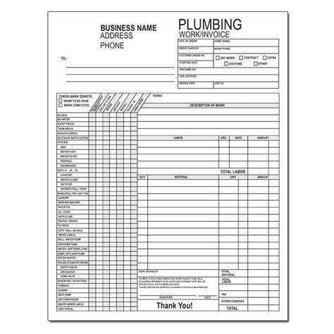 Plumbing Job Sheet Template