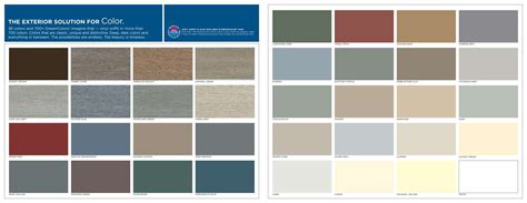Ply Gem Vinyl Siding Color Chart
