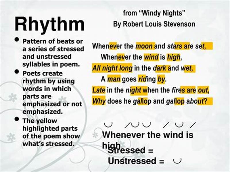 Poem Rhythmic Pattern