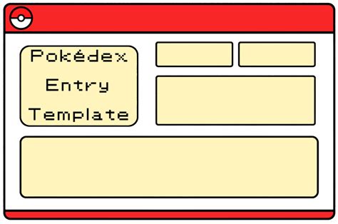 Pokedex Entry Template
