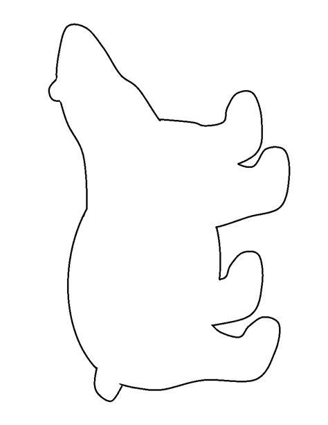 Polar Bear Template Printable