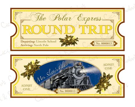 Polar Express Ticket Free Printable