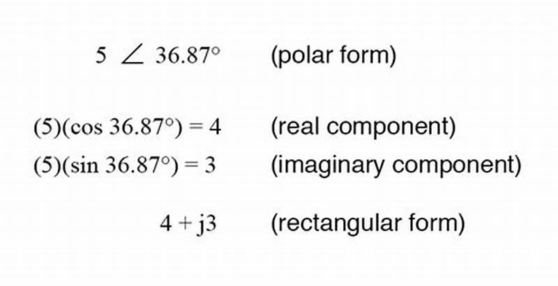Polar Form Rectangular Form