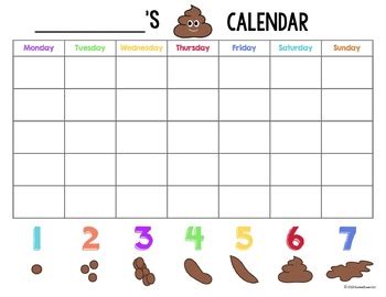 Poop Chart For Kids