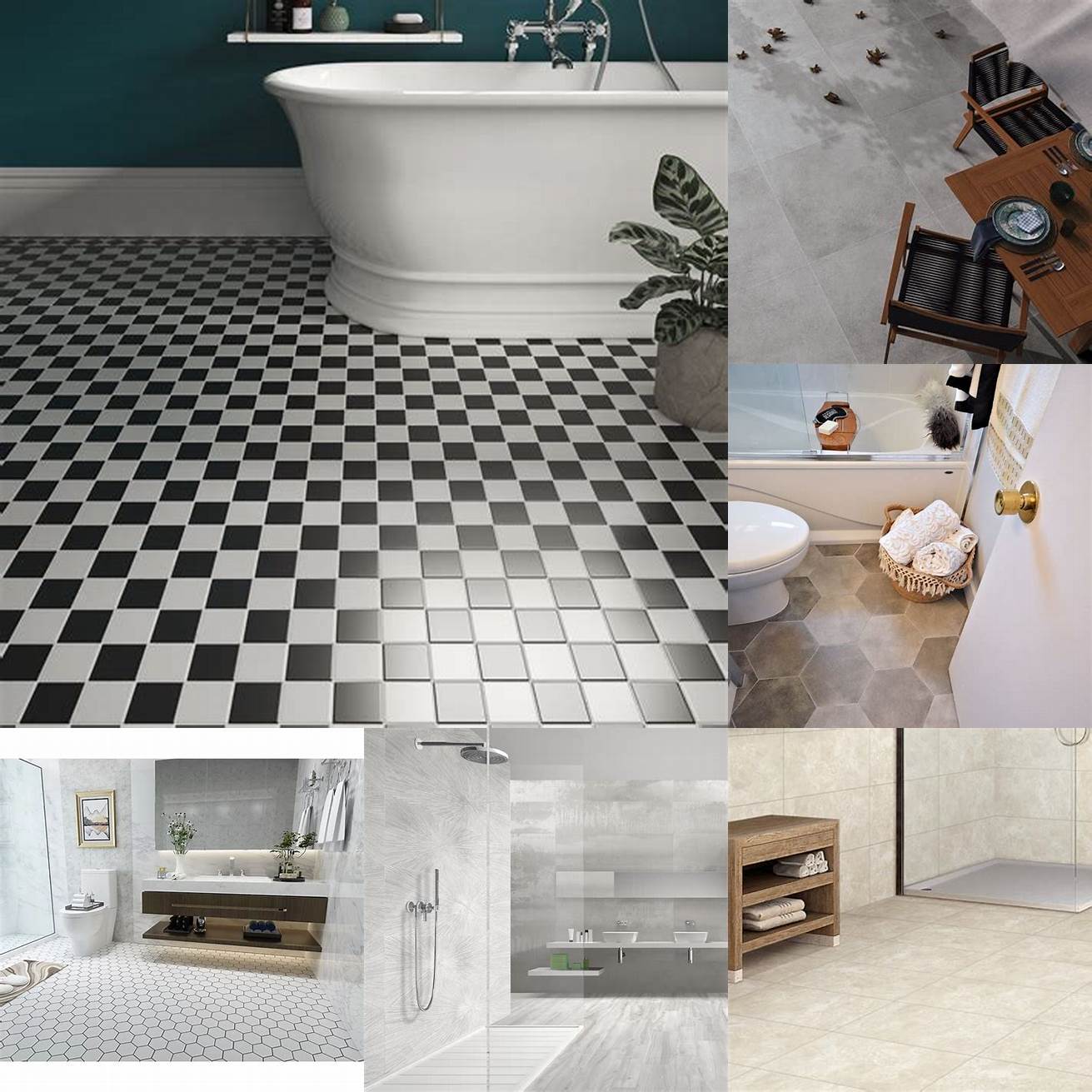 Porcelain A cost-effective option porcelain is easy to clean and maintain It comes in different colors and patterns to fit your bathroom design However it can chip or crack if not handled carefully