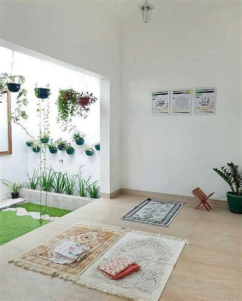 Potted Plants Minimalist Praying Room Ideas