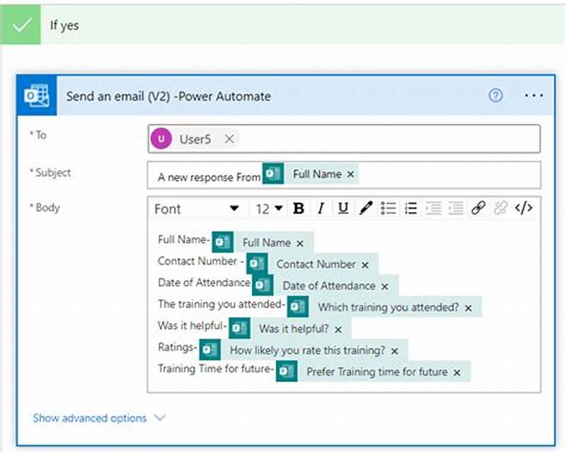 Power Automate Include Form Response In Email