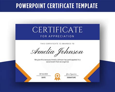 Power Point Certificate Template