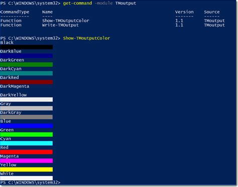 PowerShell Background Color
