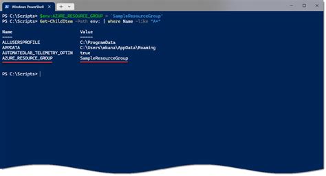 PowerShell Setting an environment variable for a single command only