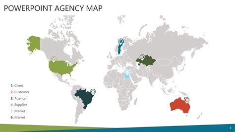 Powerpoint Global Map Template