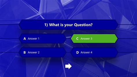 Powerpoint Template Quiz Multiple Choice