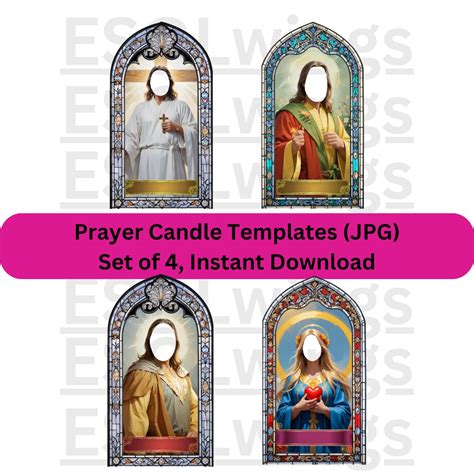 Prayer Candle Template Free