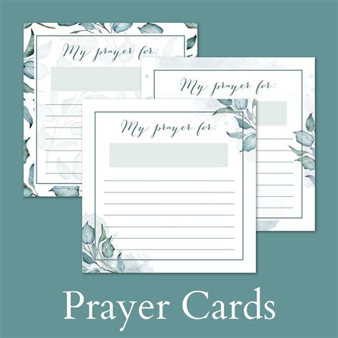 Prayer Cards Template