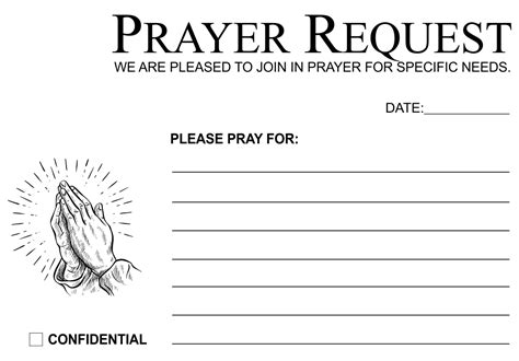 Prayer Request Template