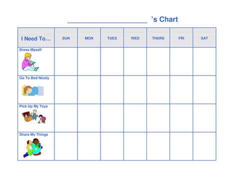 Pre K Behavior Chart