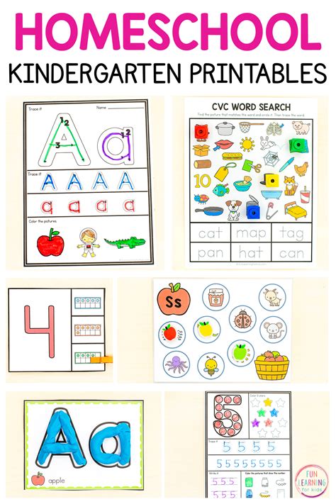 Pre K Homeschool Printables