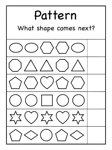 Pre Kindergarten Activities Printable