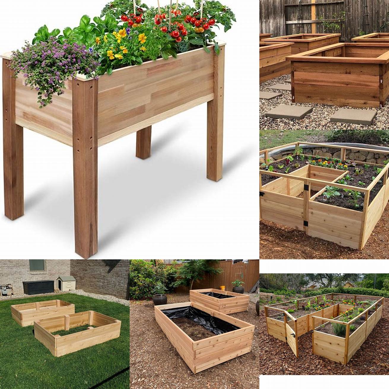 Pre-Made Purchase pre-made Cedar Raised Garden Beds