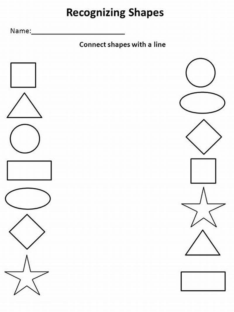 Prek Coloring Only Rectangular Shapes Worksheet Pre K